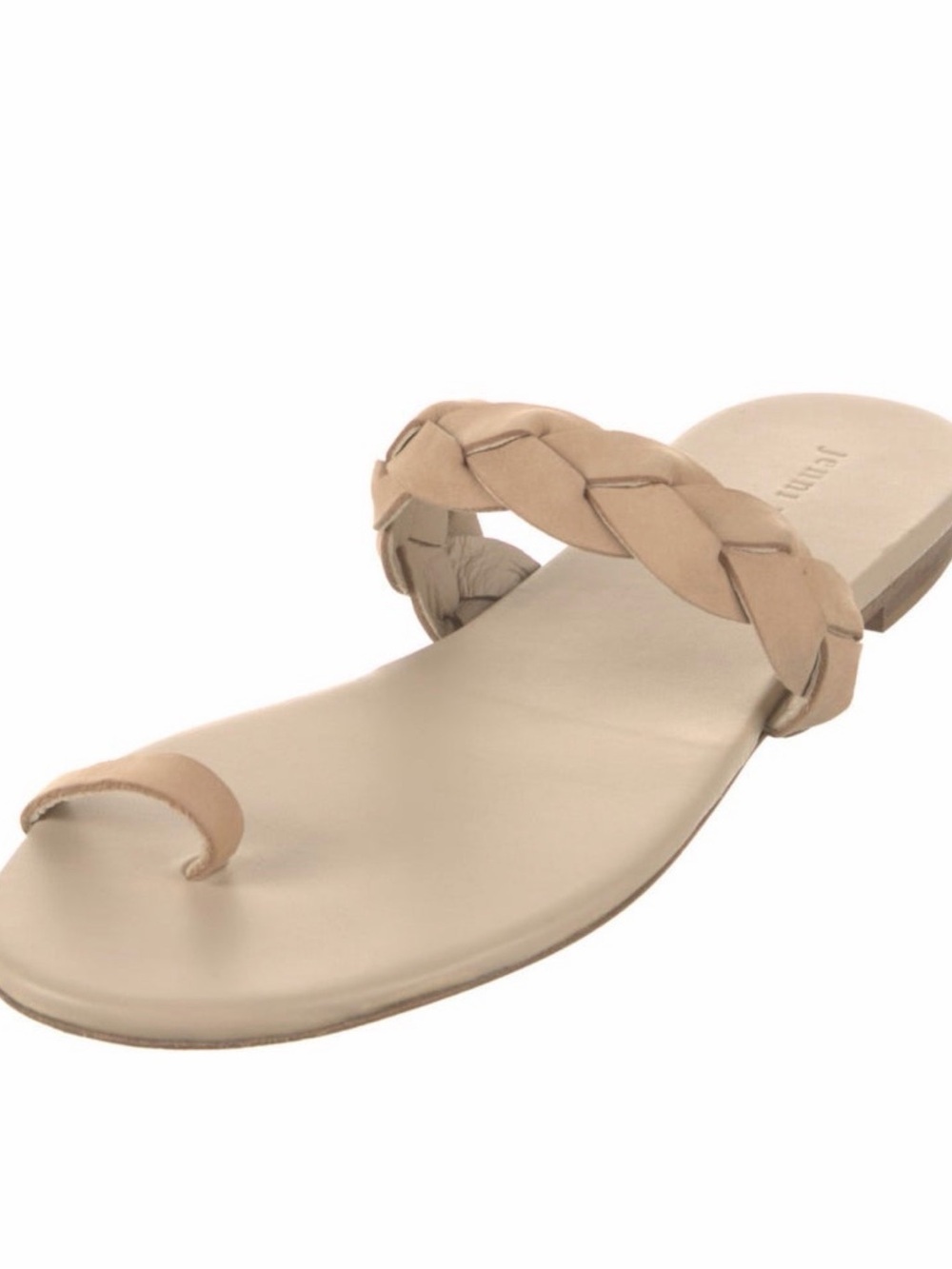 Jenni Kayne Leather Braided Strap Sandal, Natural, Size 37, New in Box - Picture 5 of 10